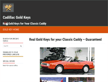 Tablet Screenshot of cadillacgoldkey.com
